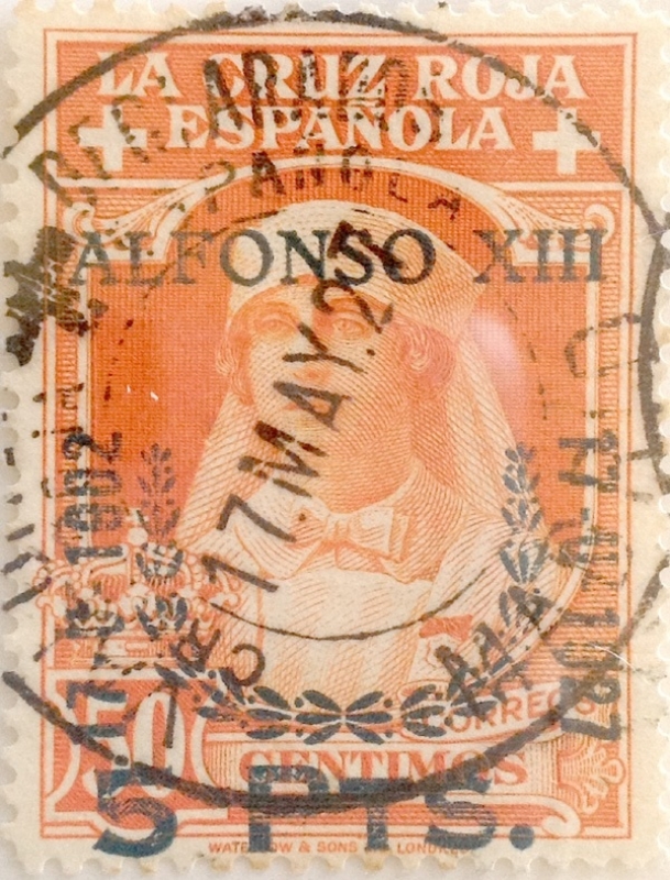 5 pesetas sobre 50 céntimos 1927