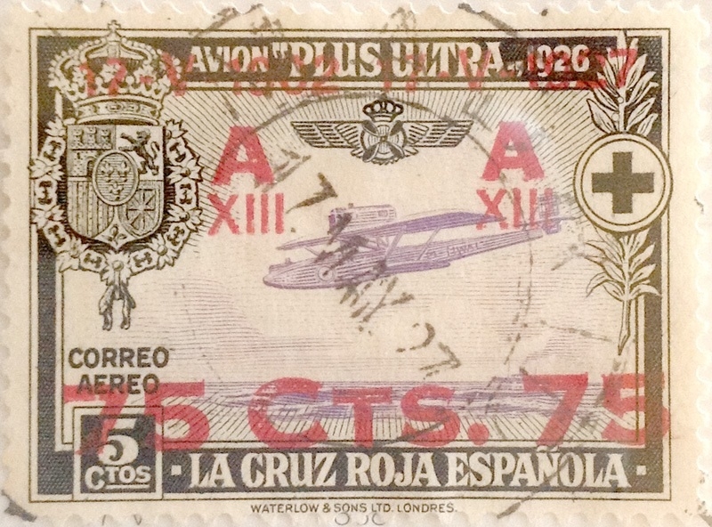 75 sobre 5 céntimos 1927