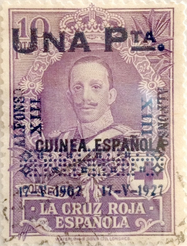 1 peseta sobre 10 pesetas 1927