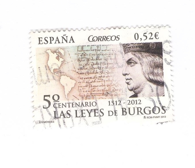 5º Centenario de las Leyes de Burgos 1512-2012