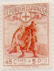 45 céntimos más 5 pesetas 1938