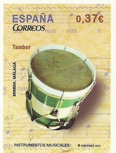 INSTRUMENTOS MUSICALES. TAMBOR. EDIFIL 4781