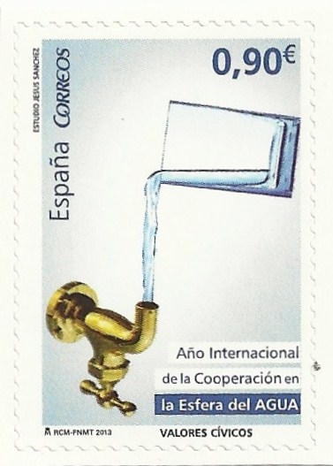 AÑO INTERNACIONAL DE LA COOPERACIÓN. LA ESFERA DEL AGUA. EDIFIL 4776