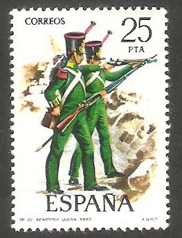 2354 - Uniforme militar de  Infantería Ligera