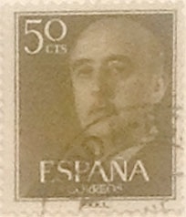 50 céntimos 1955