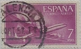 7 pesetas 1955