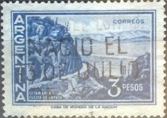 Intercambio 0,20 usd 3 pesos 1960