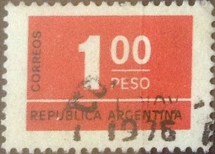 Intercambio 0,20 usd 1 peso 1976