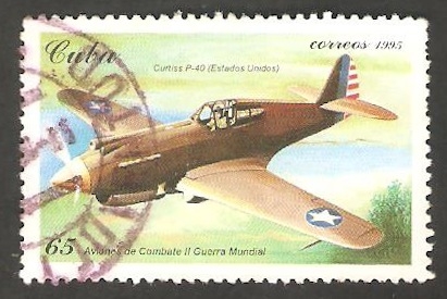 3451 - Avión de la II Guerra Mundial, Curtiss P-40, americano