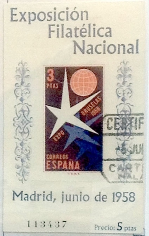 3 pesetas 1958