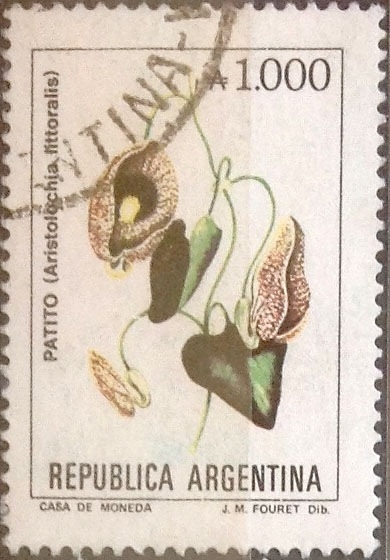 Intercambio 0,25 usd 1000 australes 1989