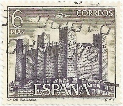 CASTILLOS DE ESPAÑA. SÁDABA, EN ZARAGOZA. EDIFIL 1980