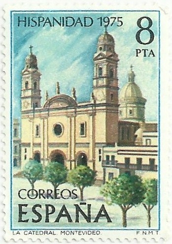 HISPANIDAD 1975. CATEDRAL DE MONTEVIDEO. EDIFIL 2296