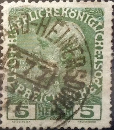 Intercambio 0,20 usd 5 heller 1913