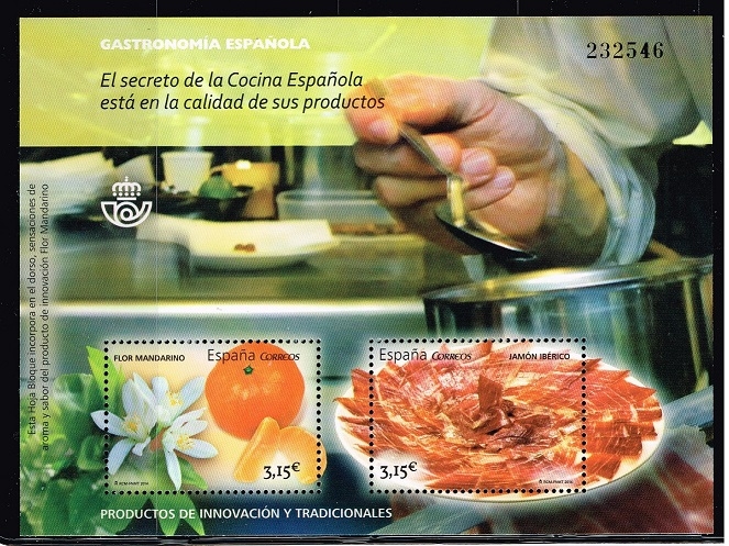 Edifil  4881 HB  Gastronomía Española.  · Productos tradicionales y de innovación. 