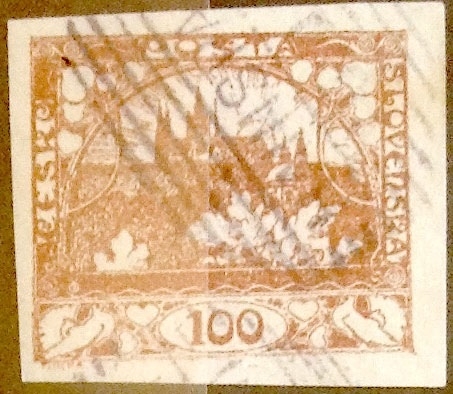 Intercambio 0,20 usd 100 haleru 1918