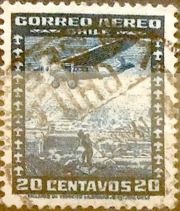 Intercambio 0,20 usd 20 cents. 1936