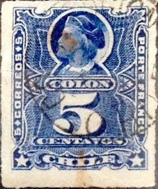  Intercambio 0,50 usd 5 cents. 1883