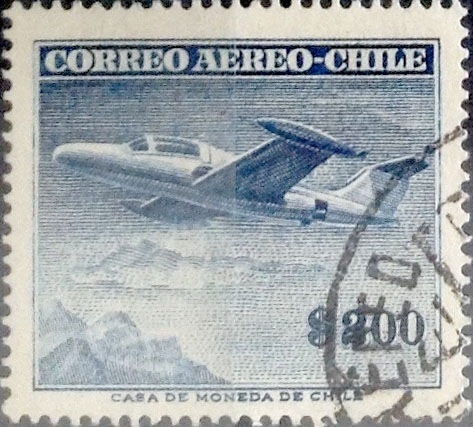 Intercambio 0,70 usd 200 pesos 1955