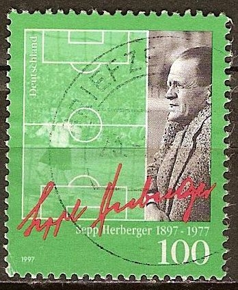 Centenario del nacimiento de Sepp Herberger (entrenador RFA de fútbol,1936-1964).