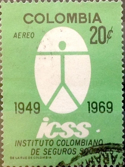 Intercambio 0,20 usd 20 cents. 1969