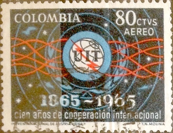 Intercambio 0,20 usd 80 cents. 1965