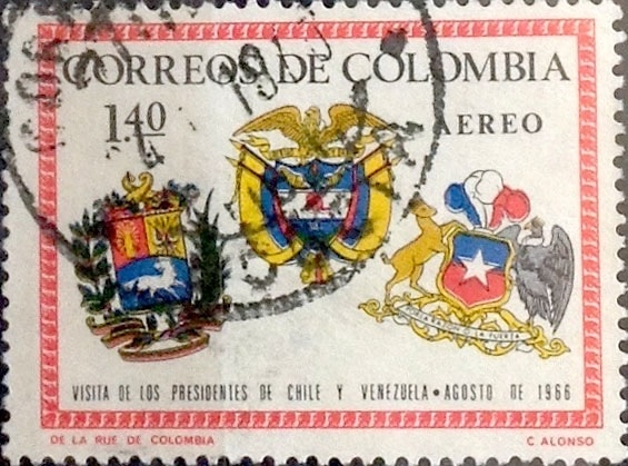 Intercambio 0,20 usd 1,40 pesos 1966