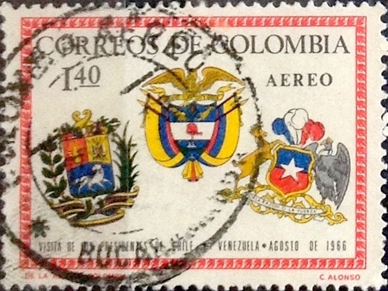 Intercambio 0,20 usd 1,40 pesos 1966