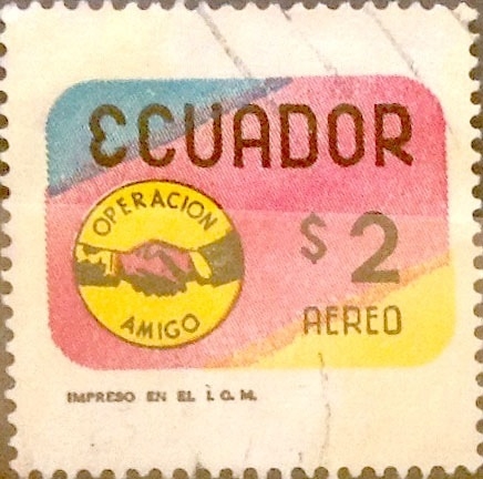 Intercambio 0,20 usd 2 sucres 1970