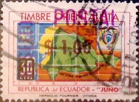 Intercambio 0,30 usd 1 sucre sobre 30 cents. 1969