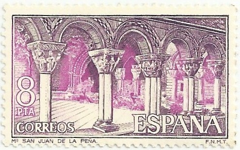 SAN JUAN DE LA PEÑA. CLAUSTRO. EDIFIL 2298