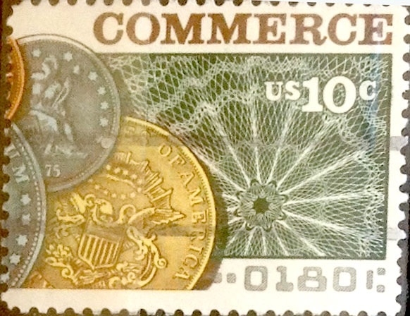 Intercambio cxrf2 0,20 usd 10 cents. 1975