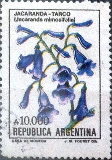 Intercambio 1,00 usd 10000 australes 1990