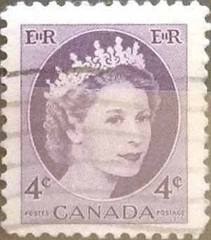 Intercambio 0,20 usd 4 cents. 1954