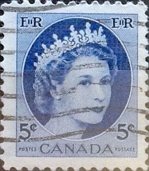 Intercambio 0,20 usd 5 cents. 1954