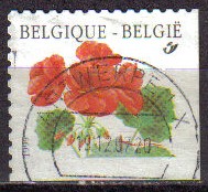 BELGICA 2002 Michel 3191 SELLO SERIE FLORES USADO