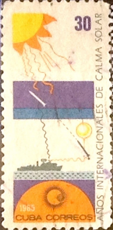 Intercambio 0,55 usd 30 cents. 1965