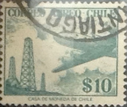 Intercambio 0,20 usd 10 pesos 1957