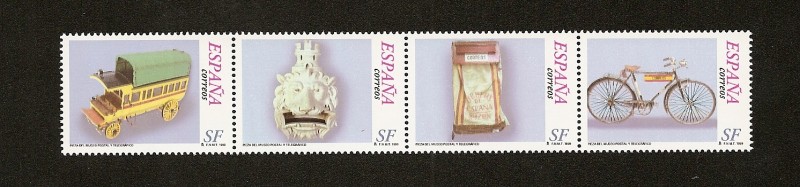 Piezas del museo postal