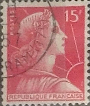 Intercambio 0,20 usd 15 francos 1955