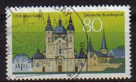 ALEMANIA 1994 Scott 1824 Sello 1250 Años Ciudad Fulda 80 Usado Michel 1722 Allemagne Duitsland Germa