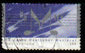 ALEMANIA 2003 Scott 2247 Sello 50 Aniversario Musica 144 Usado Michel 2347 Allemagne Duitsland Germa