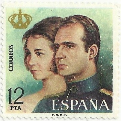 SERIE JUAN CARLOS Y SOFIA. PAREJA REAL VALOR FACIAL 12 Pts. EDIFIL 2305