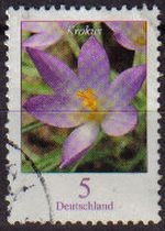 ALEMANIA 2005 Scott 2307 Sello Serie Basica Flor Krokus 5 Usado Michel 2480 Allemagne Duitsland Germ