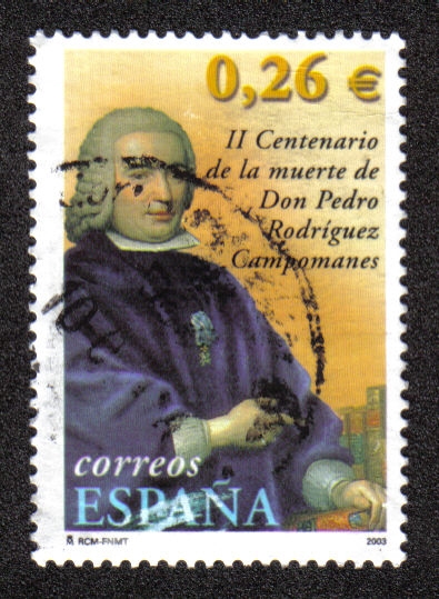 II Centenario de la muerte de  Don Pedro Rodríguez Compomanes