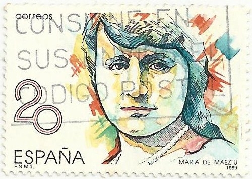 MUJERES FAMOSAS ESPAÑOLAS. MARIA DE MAEZTU. EDIFIL 2989