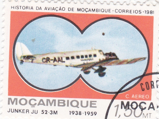 JUNKER JU 52 3M-historia de la aviación de Mozambique