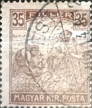 Intercambio 0,20 usd 35 filler 1916