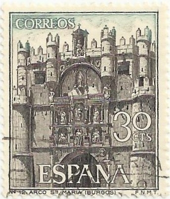 SERIE TURISTICA. ARCO DE SANTA MARIA, EN BURGOS. EDIFIL 1644