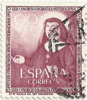 XXV CONGRESO EUCARISTICO INTERNACIONAL. SANTA MARIA MICAELA. EDIFIL 1116